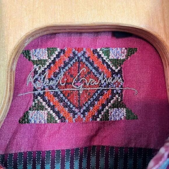 Robert Graham Long Sleeve Mens Button Down Size 3xl Green and Red - Picture 2 of 6